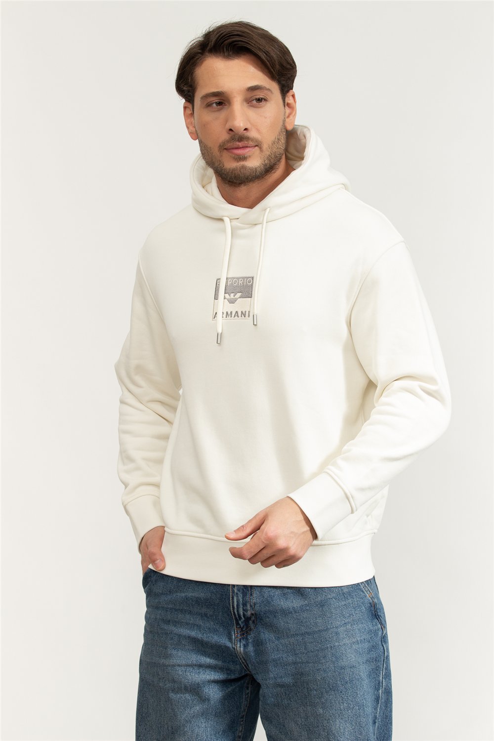 Emporio Armani Erkek Kapüşonlu Sweatshirt
