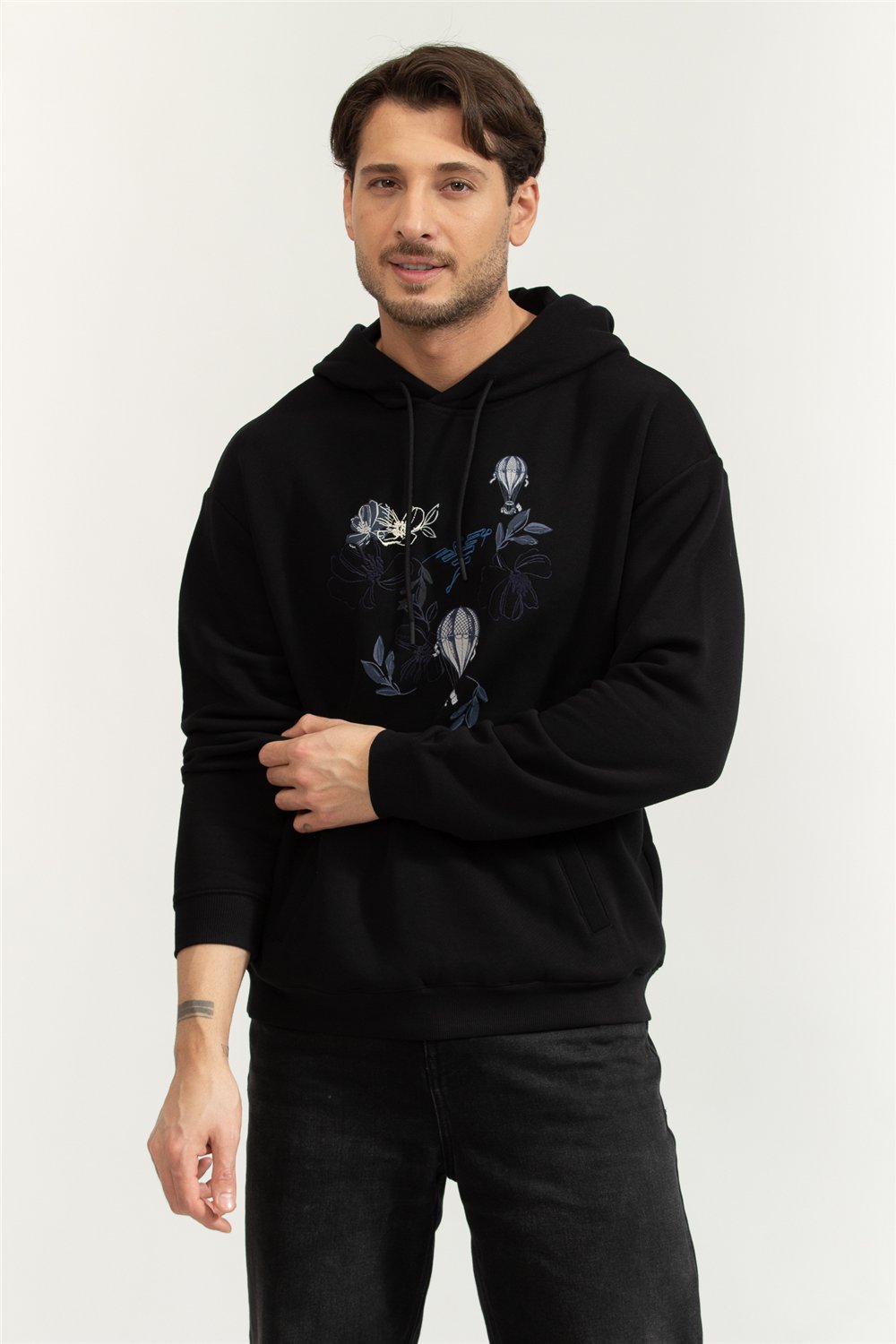 Emporio Armani Erkek Kapüşonlu Sweatshirt