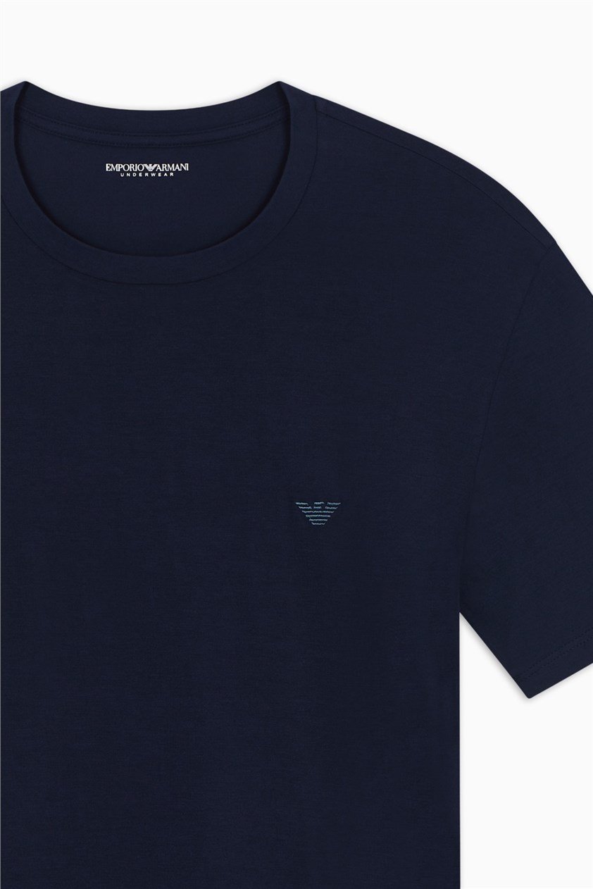 Emporio Armani Erkek Pijama Takımı Mavi