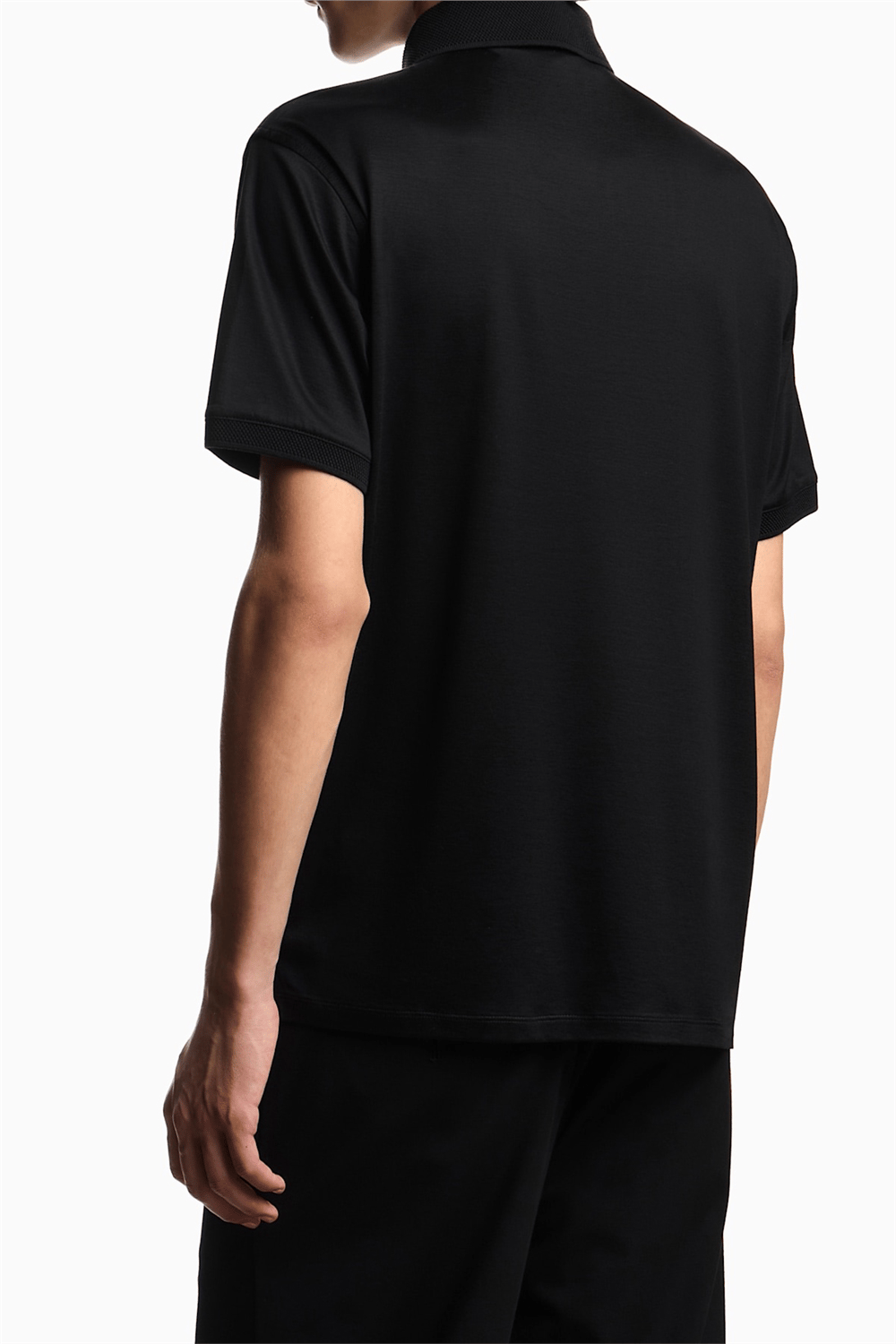 Emporio Armani Erkek Polo Yaka T-Shirt Siyah