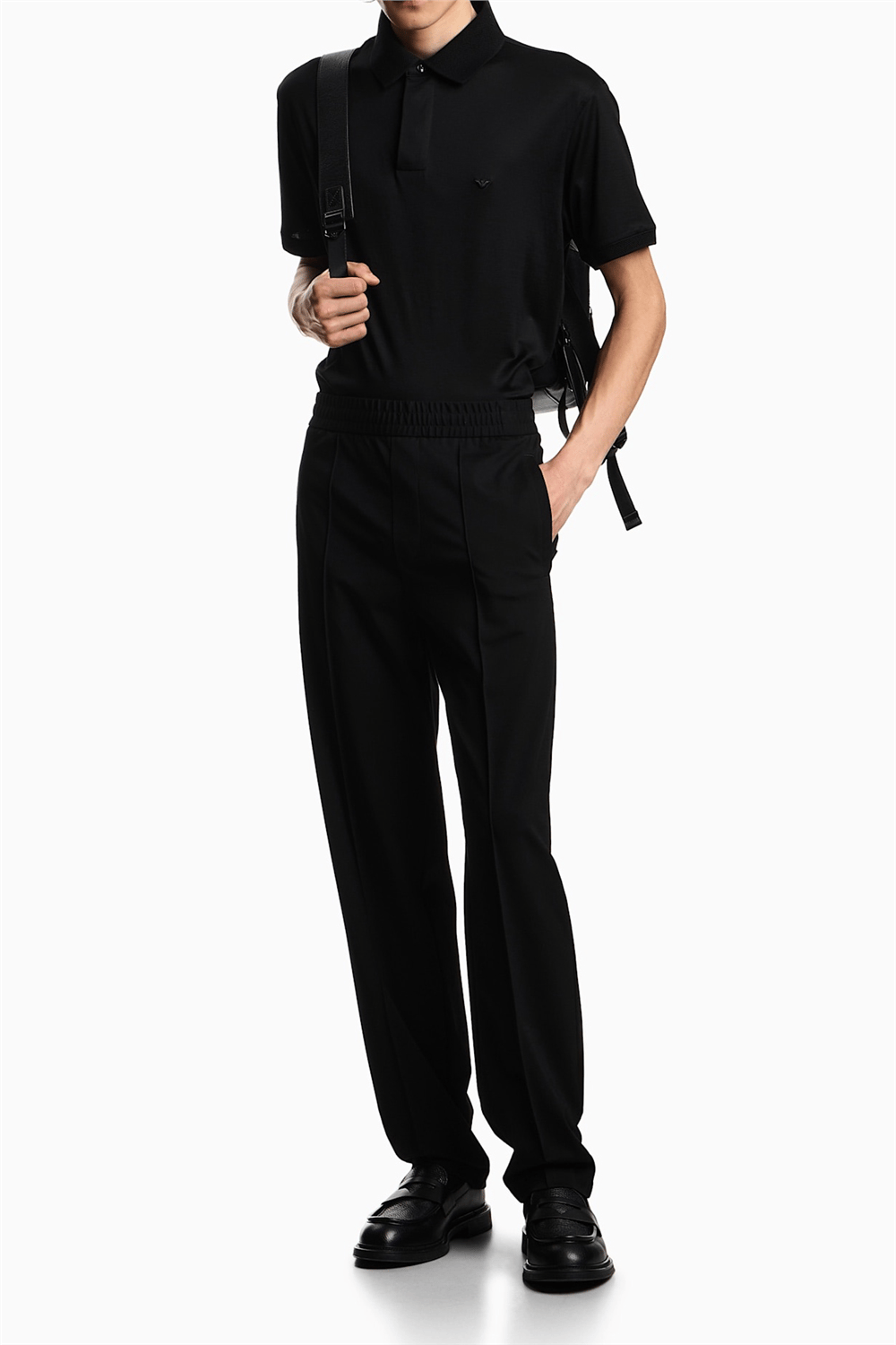 Emporio Armani Erkek Polo Yaka T-Shirt Siyah