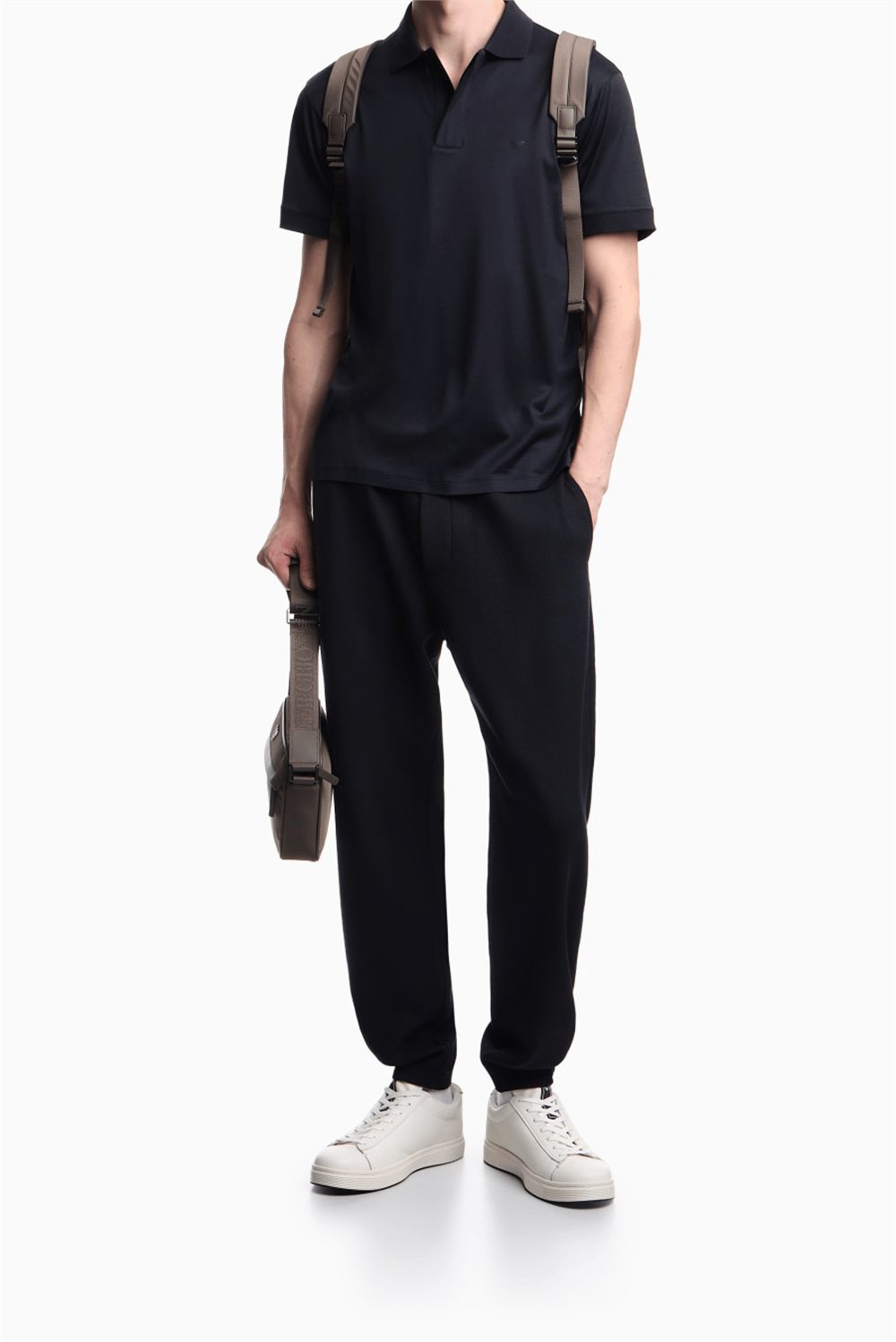 Emporio Armani Erkek Polo Yaka T-Shirt Lacivert