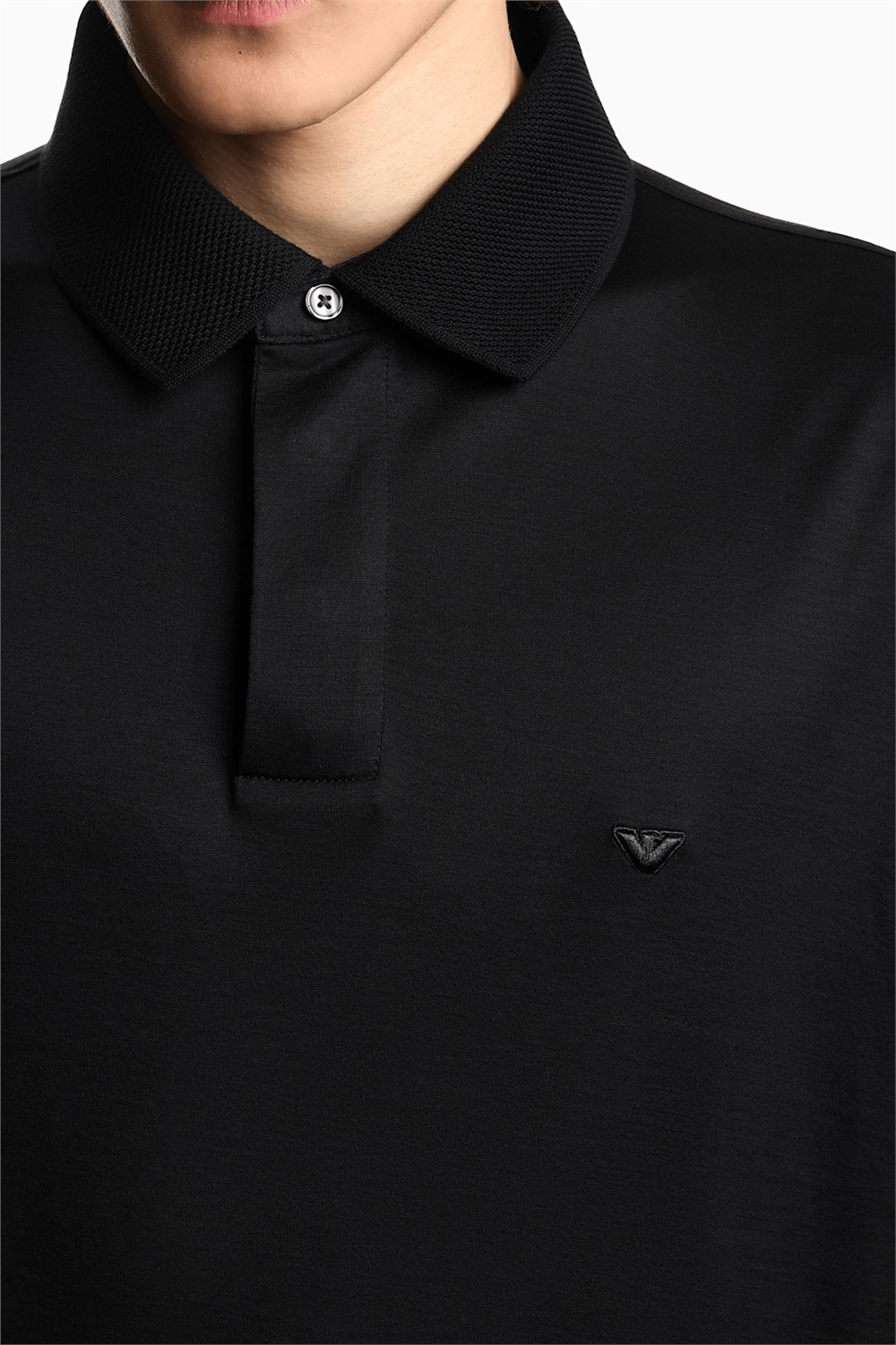 Emporio Armani Erkek Polo Yaka T-Shirt Siyah