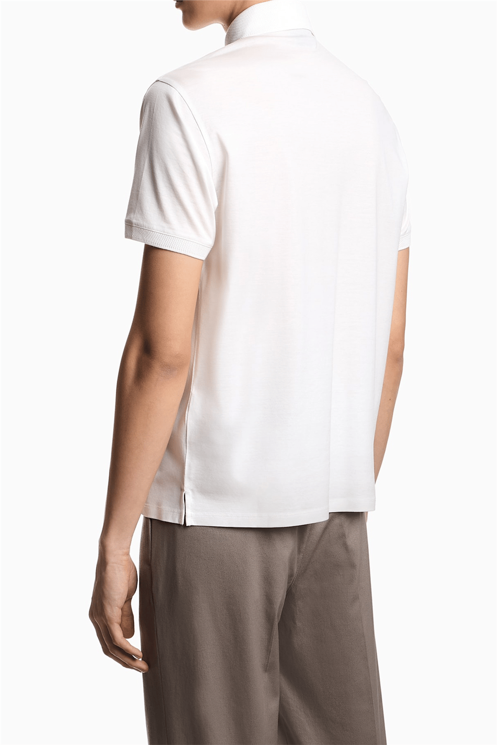 Emporio Armani Erkek Polo Yaka T-Shirt Beyaz