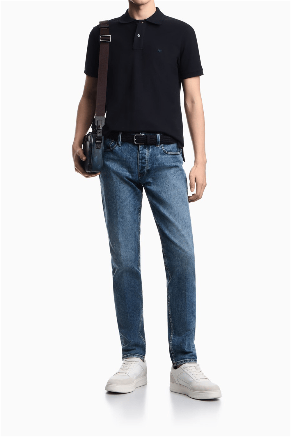 Emporio Armani Erkek Polo Yaka T-Shirt Lacivert