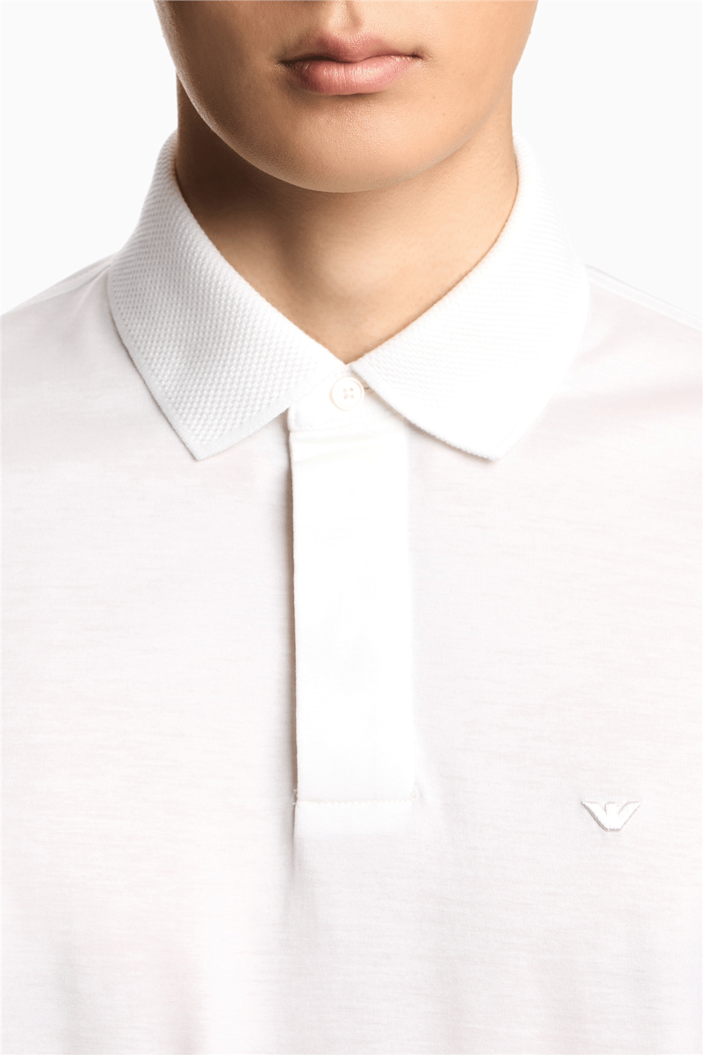 Emporio Armani Erkek Polo Yaka T-Shirt Beyaz
