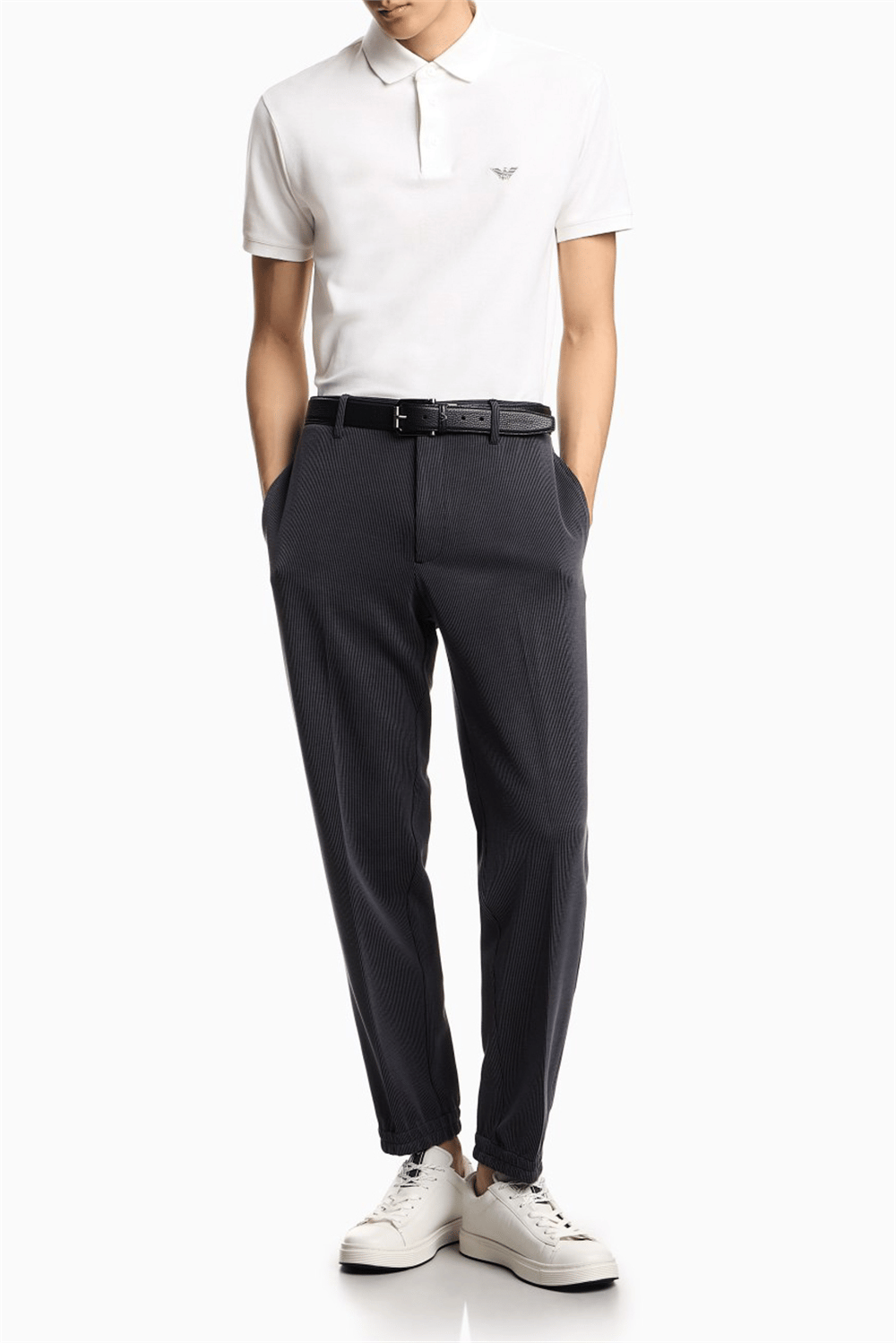 Emporio Armani Erkek Polo Yaka T-Shirt Beyaz
