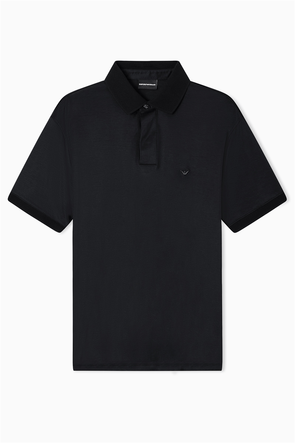 Emporio Armani Erkek Polo Yaka T-Shirt Siyah