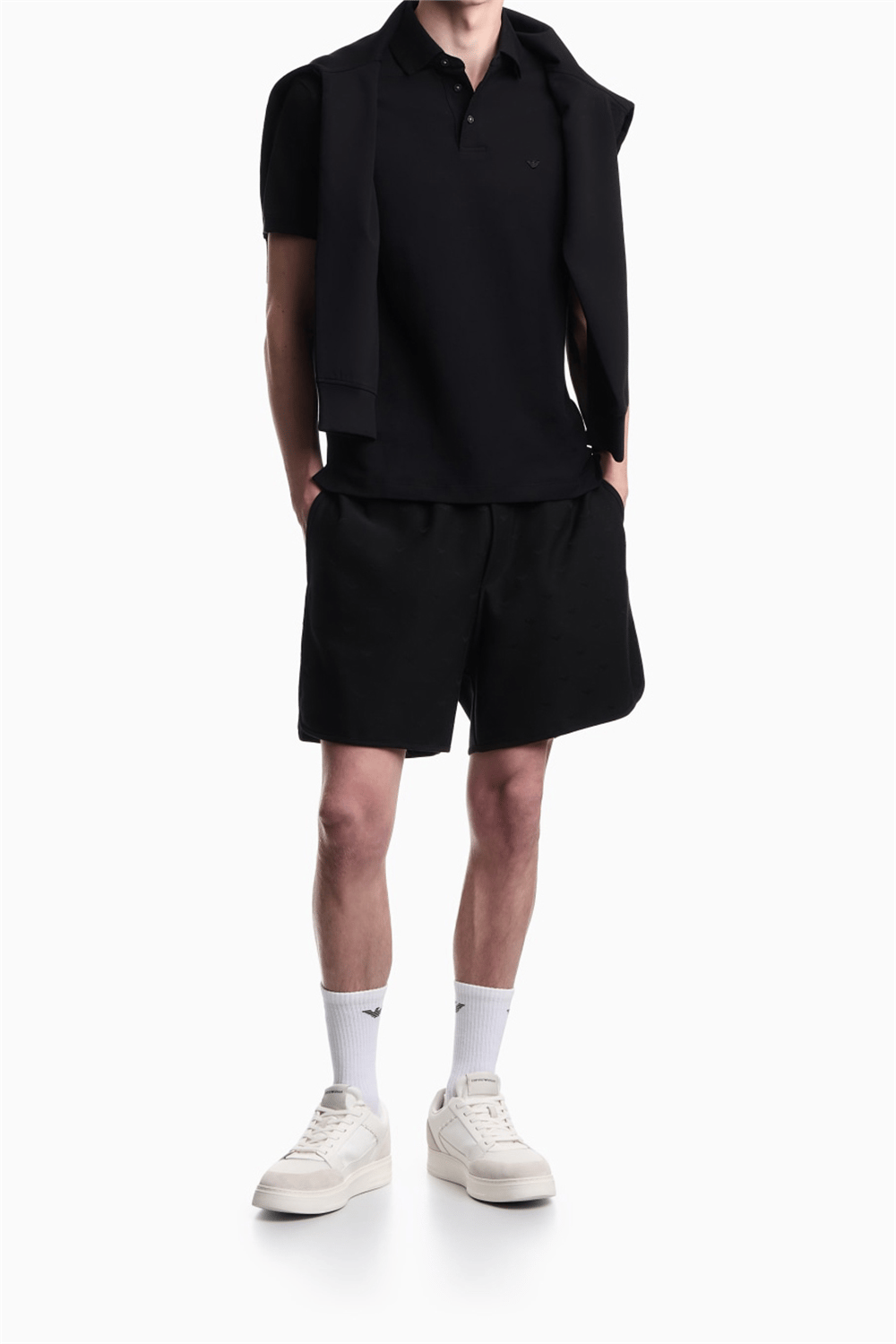 Emporio Armani Erkek Polo Yaka T-Shirt Siyah