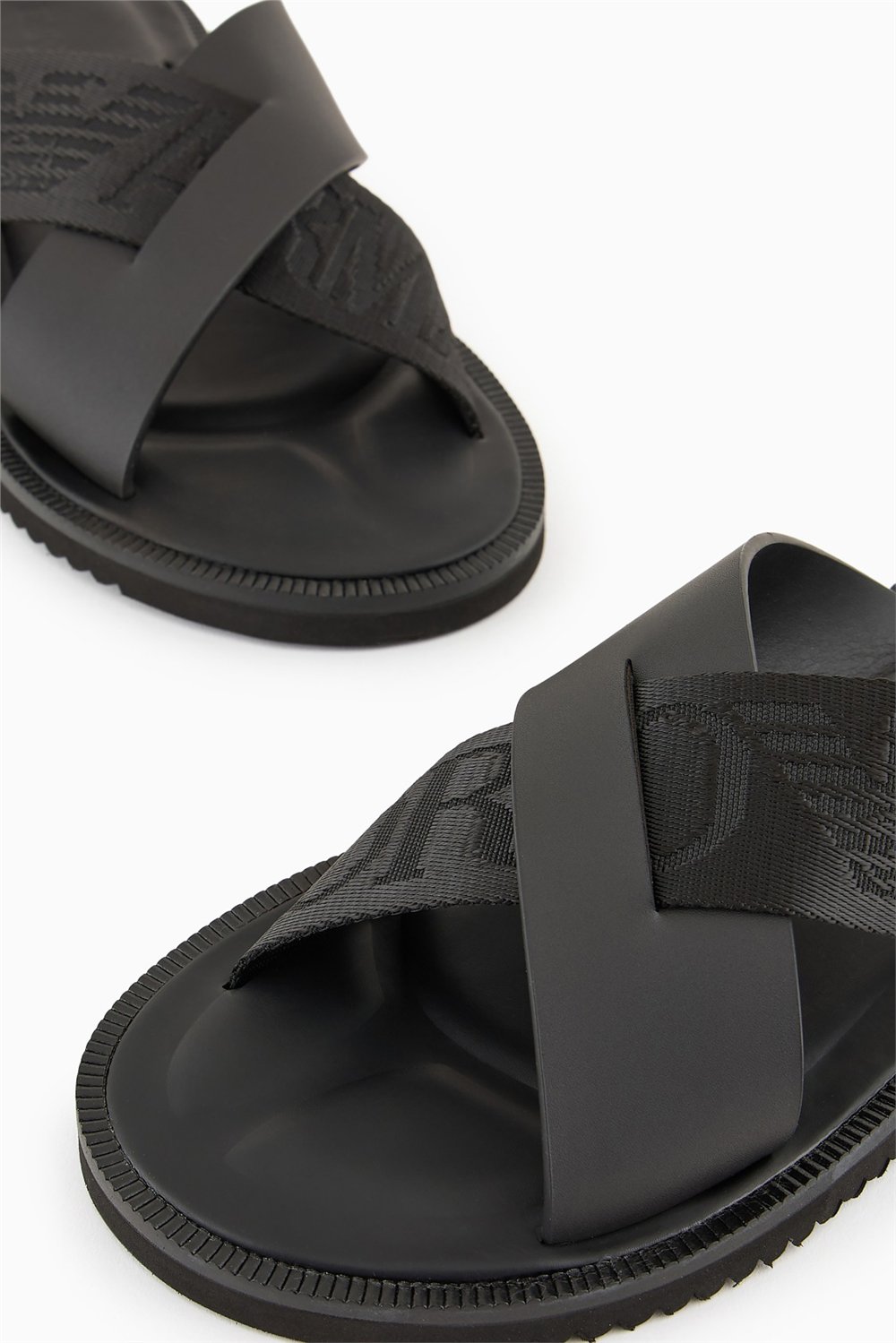 Emporio Armani Erkek Sandalet Siyah