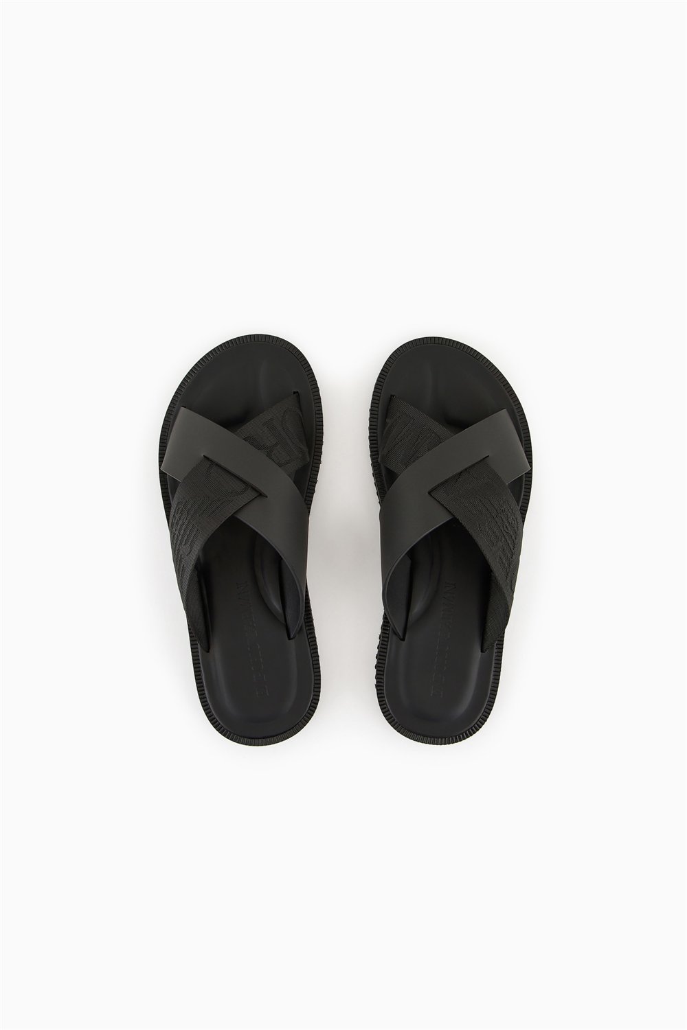 Emporio Armani Erkek Sandalet Siyah