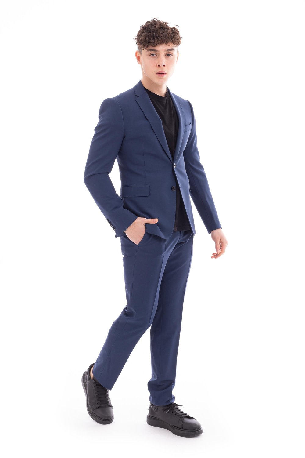 Emporio Armani Erkek Takım Elbise Mavi