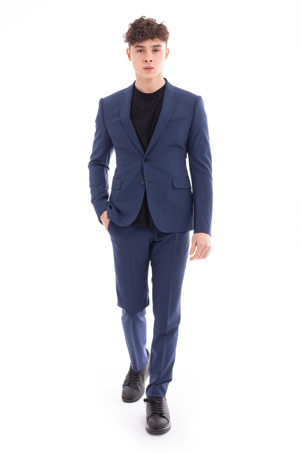 Emporio Armani Erkek Takım Elbise Mavi