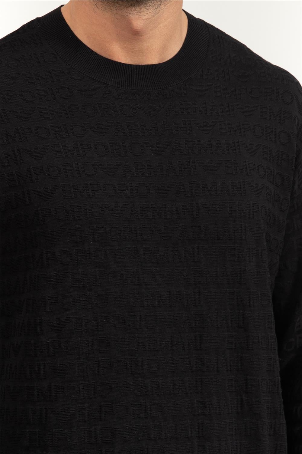 Emporio Armani Erkek Triko Siyah