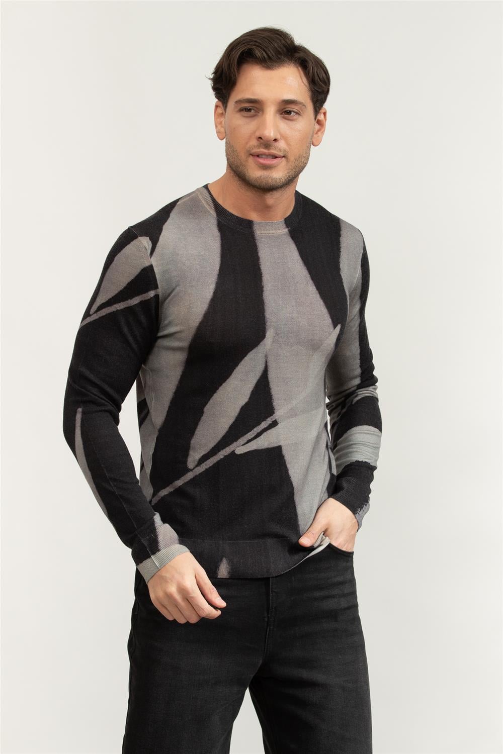 Emporio Armani Erkek Triko Siyah