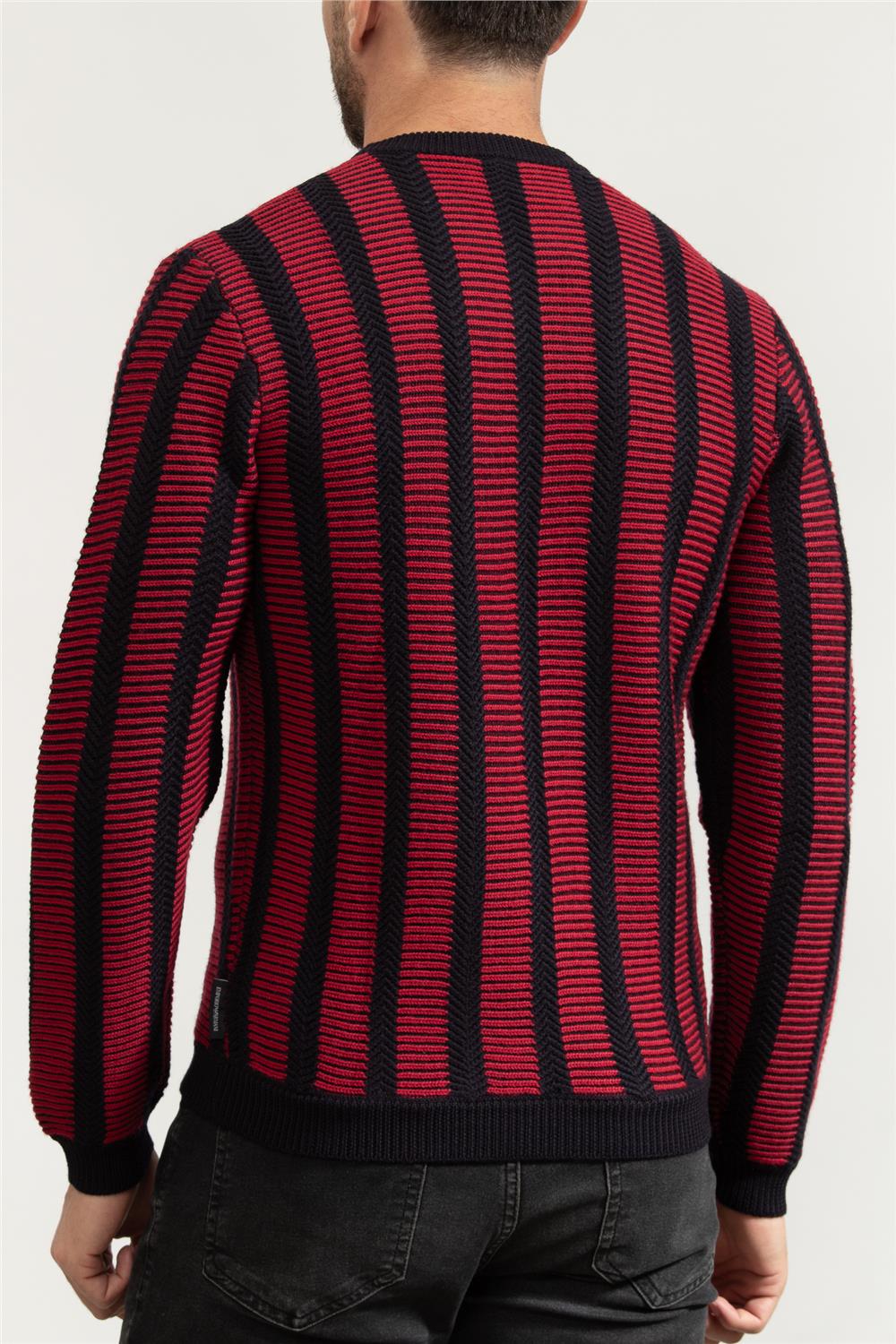 Emporio Armani Erkek Triko Mavi