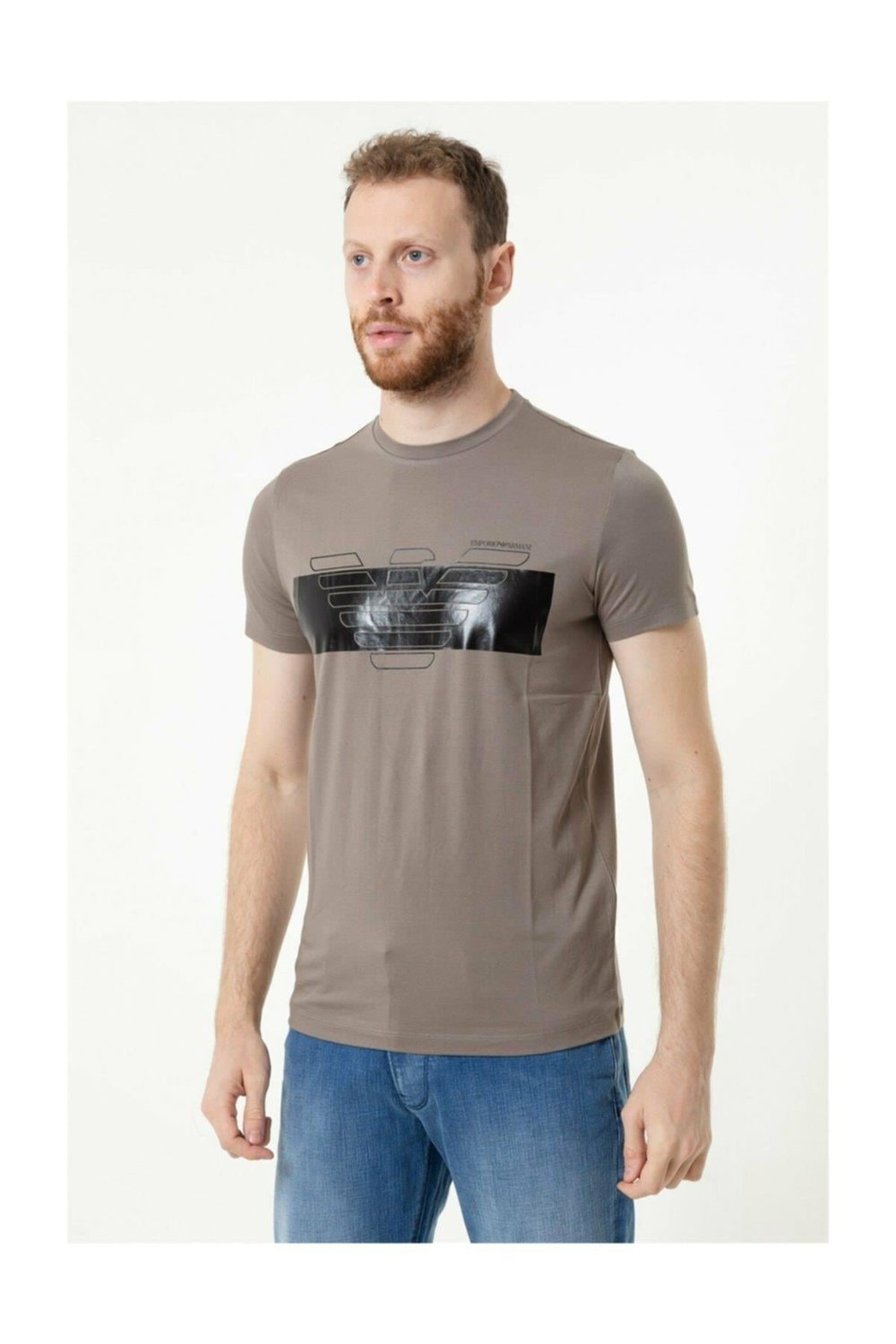 Emporio Armani Erkek Triko Turuncu