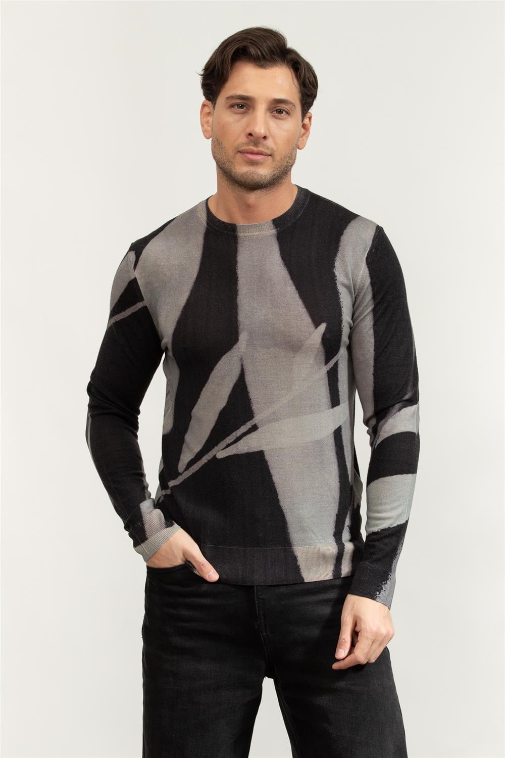 Emporio Armani Erkek Triko Siyah