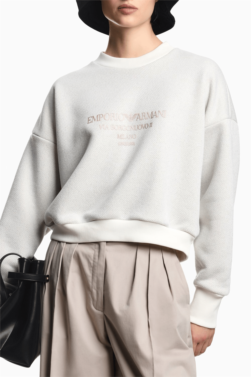 Emporio Armani Kadın Bisiklet Yaka Sweatshirt Çok Renkli