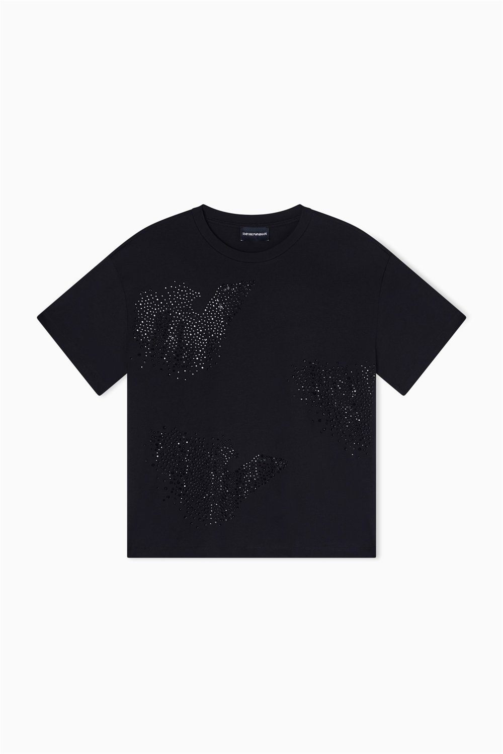 Emporio Armani Kadın Bisiklet Yaka T-Shirt Siyah