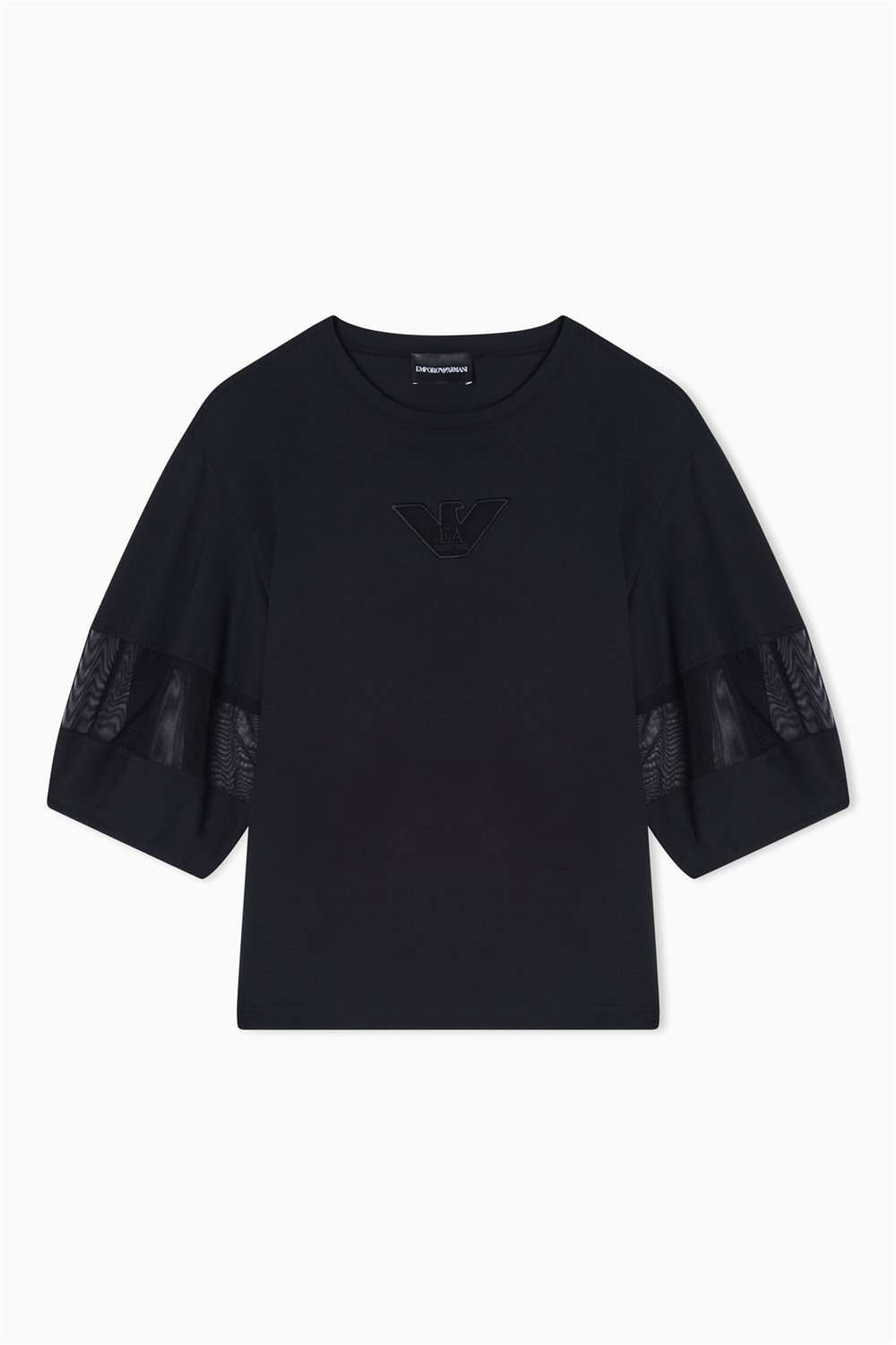 Emporio Armani Kadın Bisiklet Yaka T-Shirt Siyah