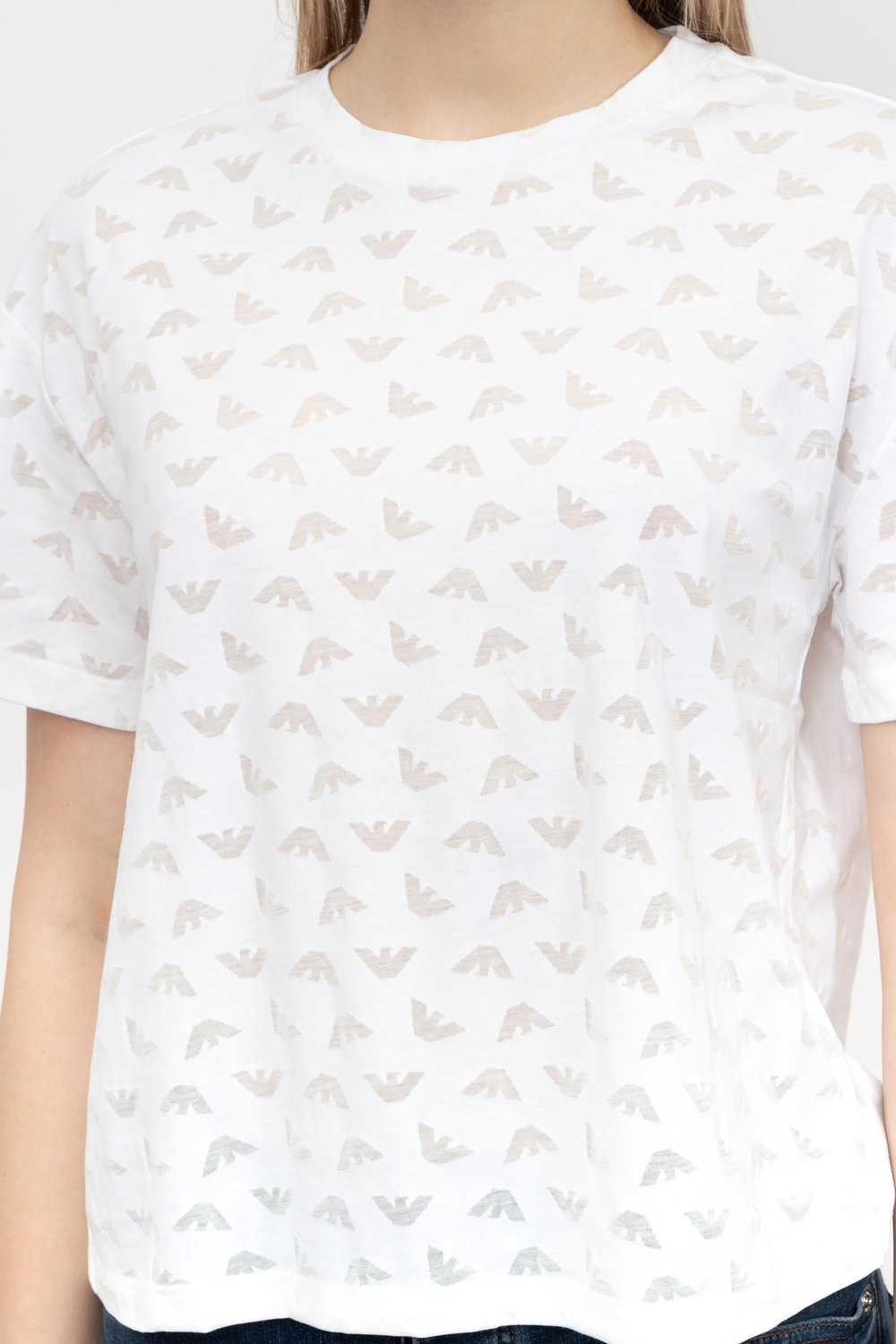 Emporio Armani Kadın Bisiklet Yaka T-Shirt