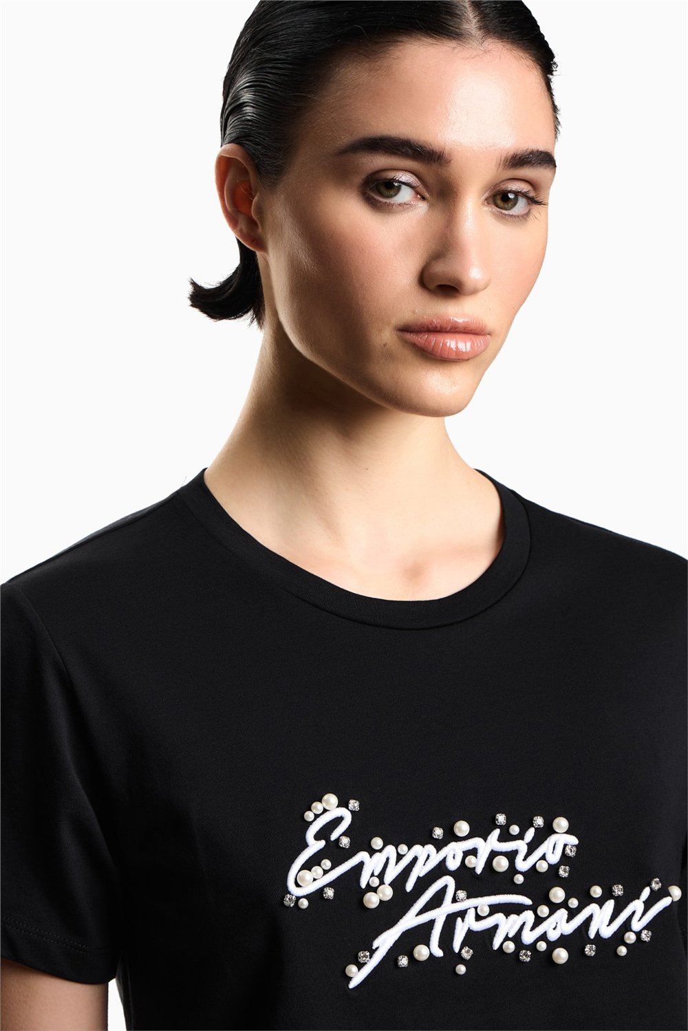 Emporio Armani Kadın Bisiklet Yaka T-Shirt