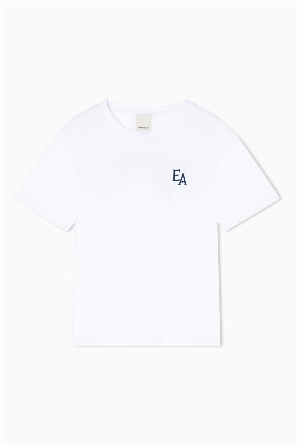 Emporio Armani Kadın Bisiklet Yaka T-Shirt Beyaz
