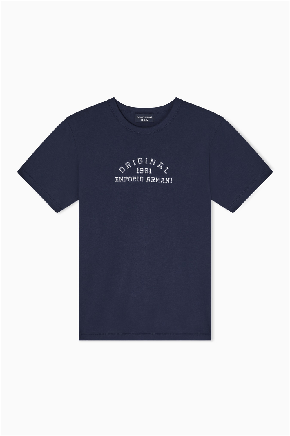 Emporio Armani Kadın Bisiklet Yaka T-Shirt Lacivert