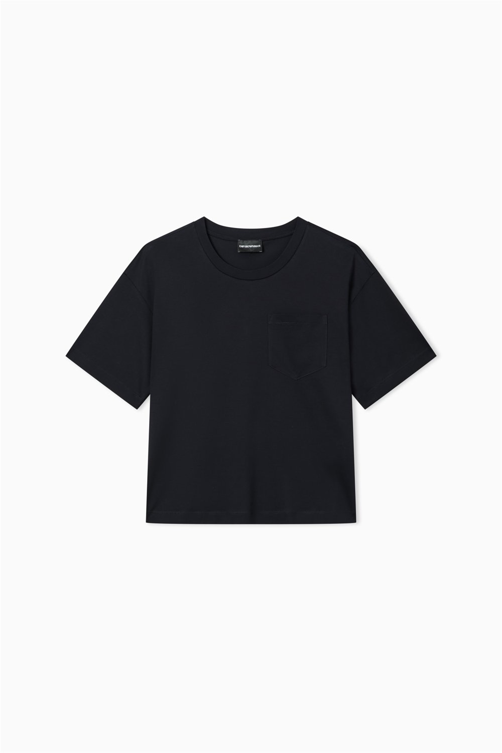 Emporio Armani Kadın Bisiklet Yaka T-Shirt Lacivert