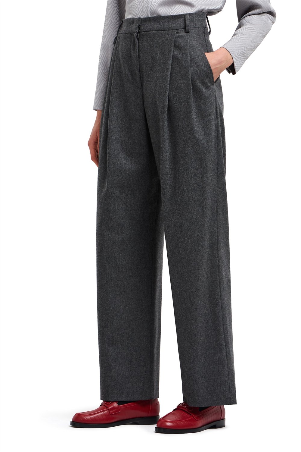 Emporio Armani Kadın Pantolon Gri