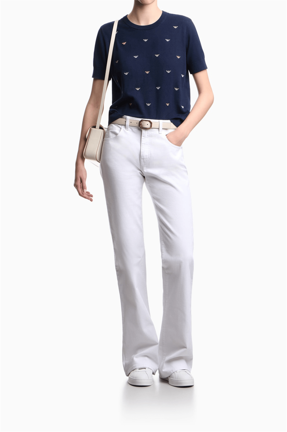Emporio Armani Kadın Triko Mavi