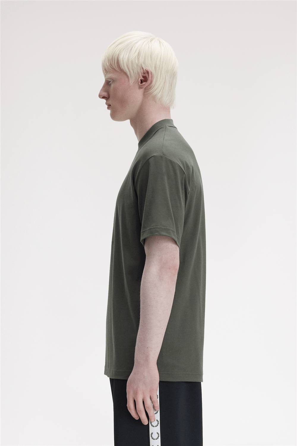 Fred Perry Box Graphic Erkek Bisiklet Yaka T-Shirt Yeşil
