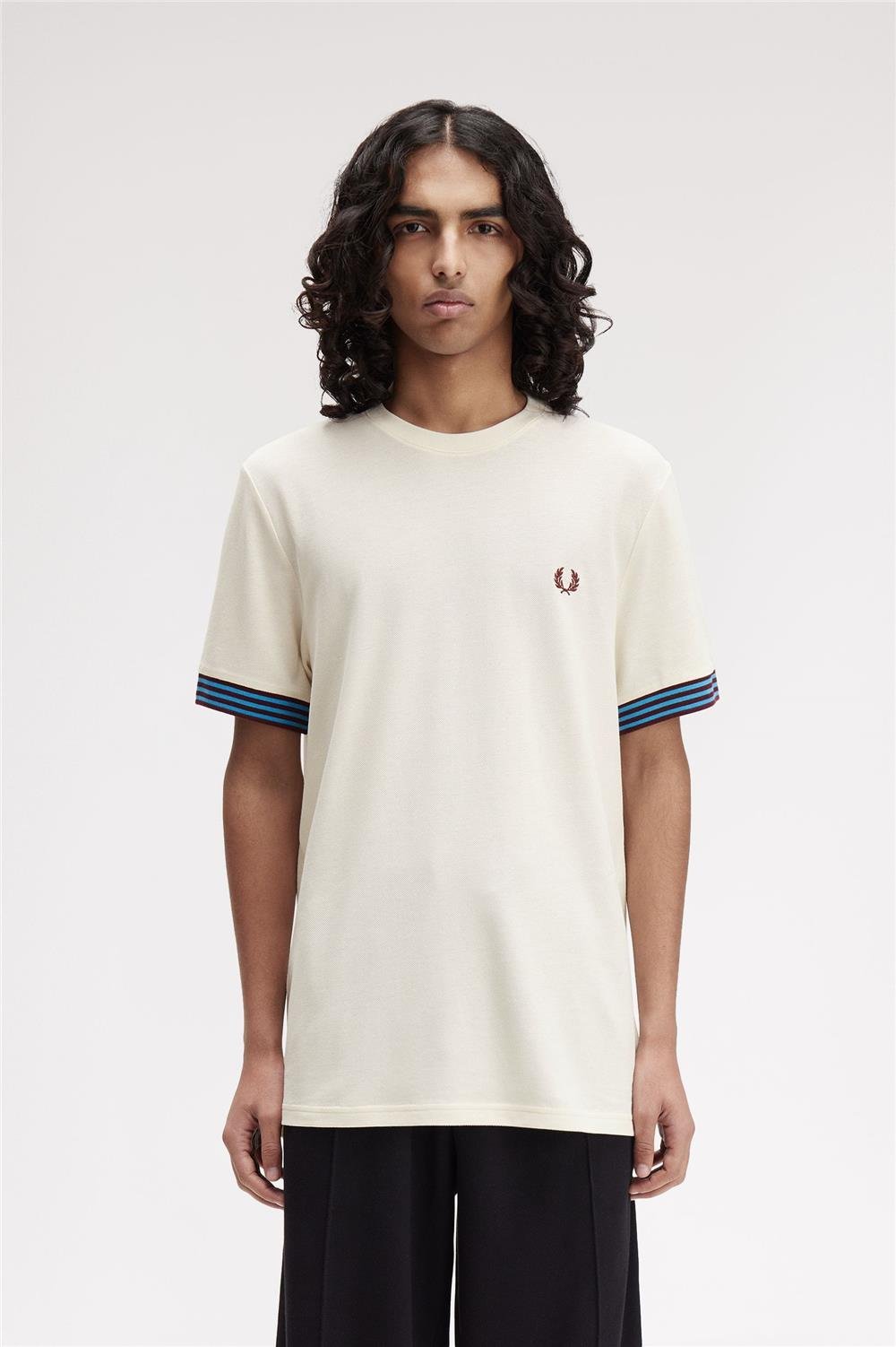 Fred Perry Erkek Bisiklet Yaka T-Shirt