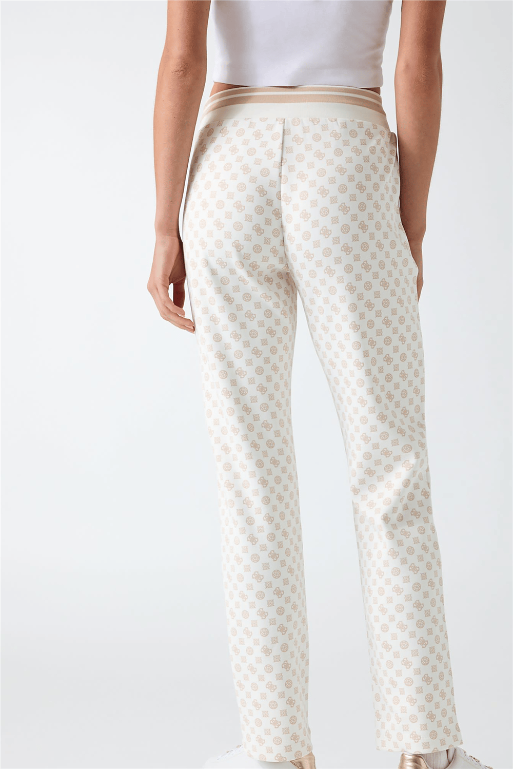 Guess Aggie Kadın Aktif Scuba Eşofman Altı Krem