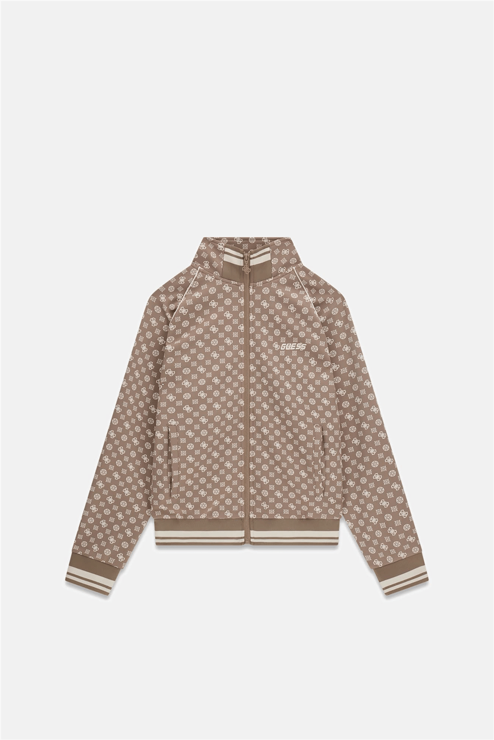 Guess Aggie Kadın Aktif Scuba Fermuarlı Sweatshirt