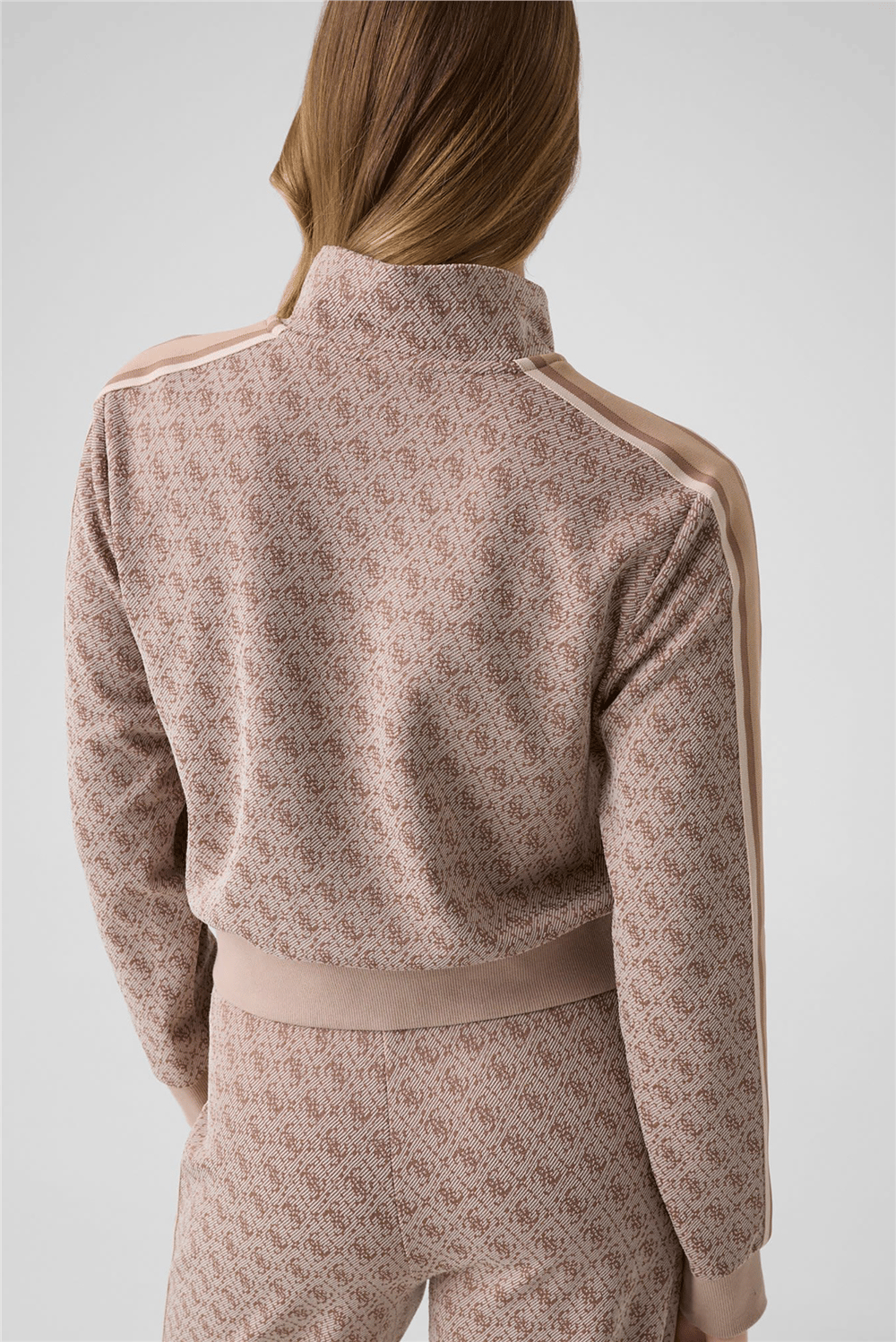 Guess Allover Kadın Aktif Fermuarlı Sweatshirt