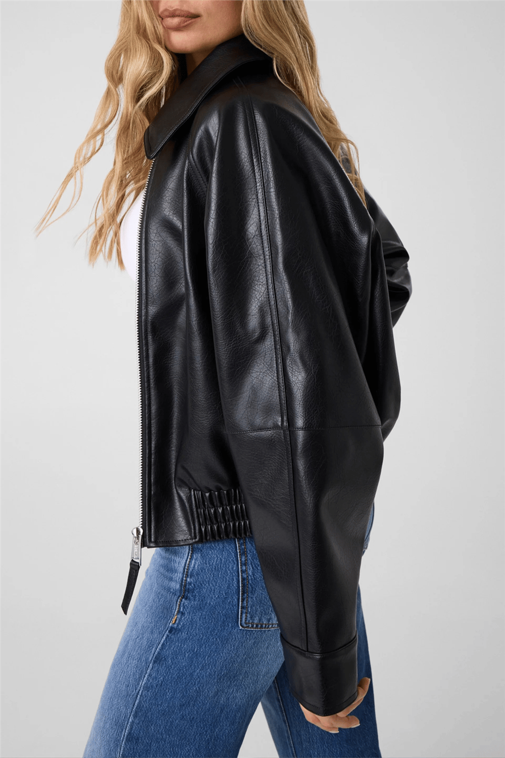 Guess Audrine Kadın Bomber Mont Siyah