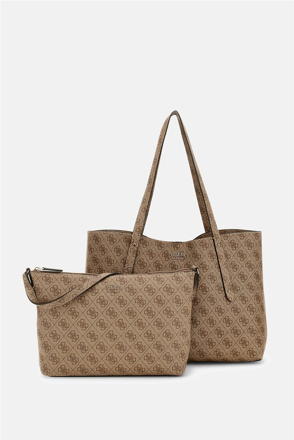 Guess Brenton Kadın Tote Çanta Kahverengi