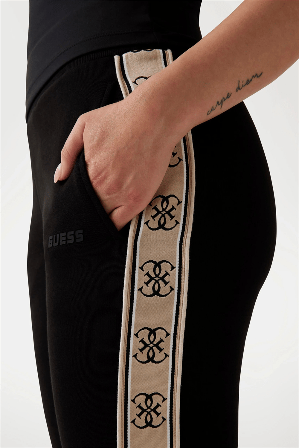 Guess Britney Kadın Aktif Slim Fit Eşofman Altı Siyah