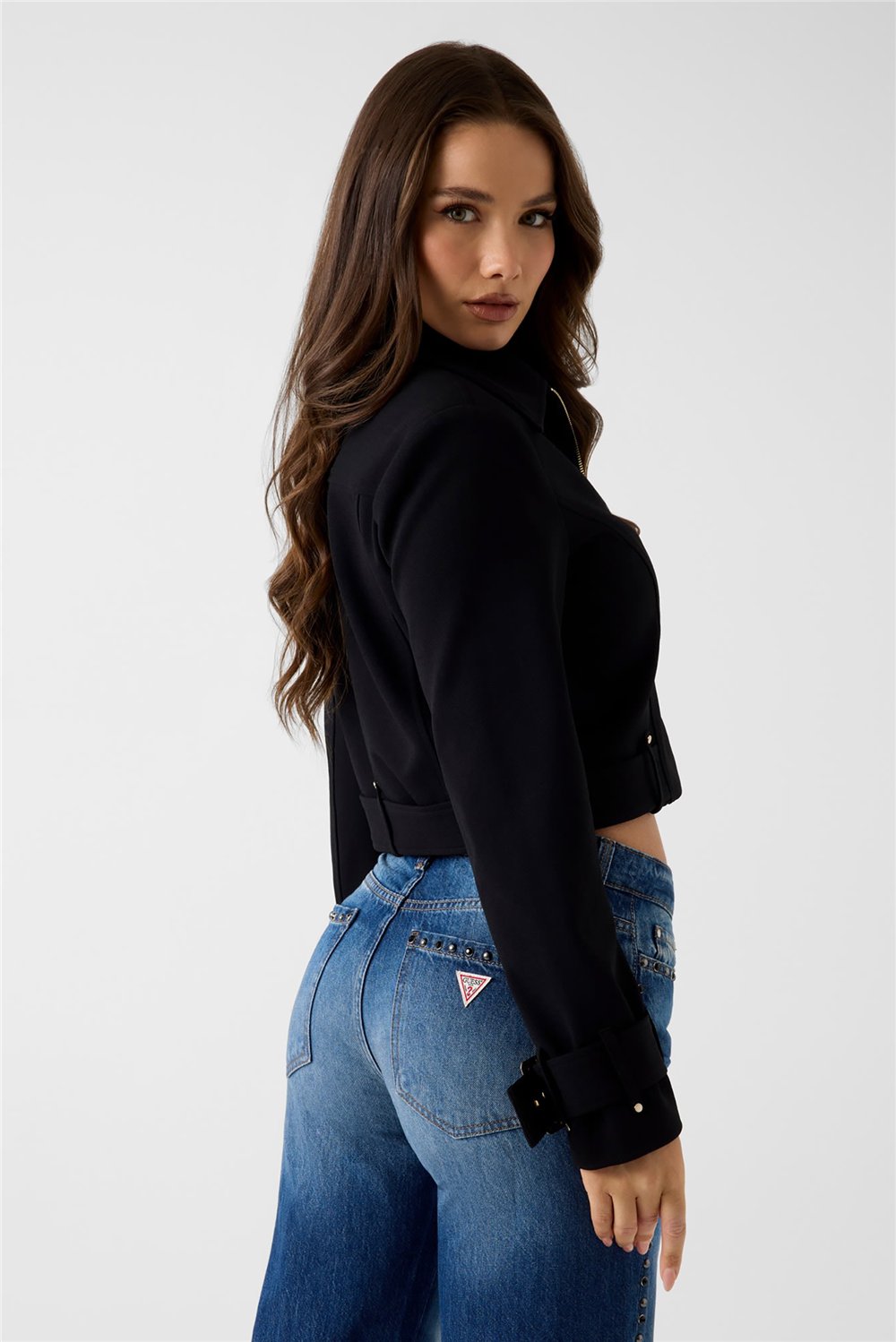 Guess Claudie Kadın Mont Siyah