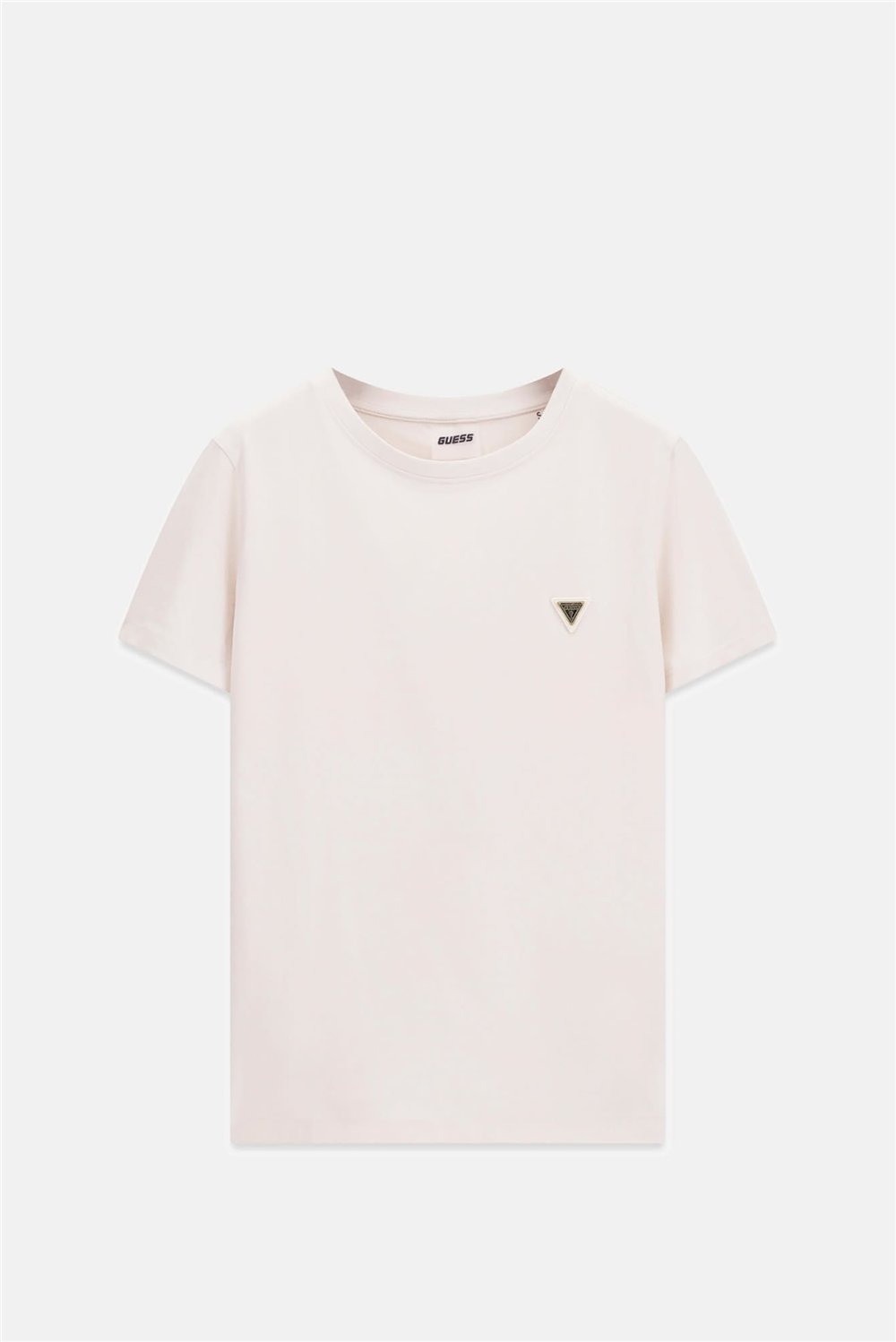 Guess Colette Kadın Aktif Oversize Fit Bisiklet Yaka T-Shirt Krem