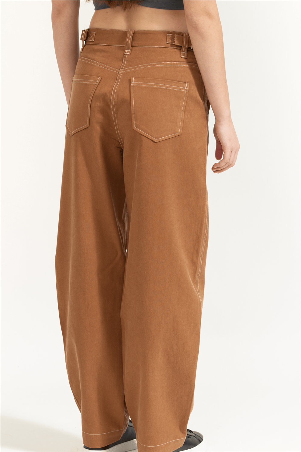 Guess Coreline Kadın Relaxed Fit Pantolon Turuncu