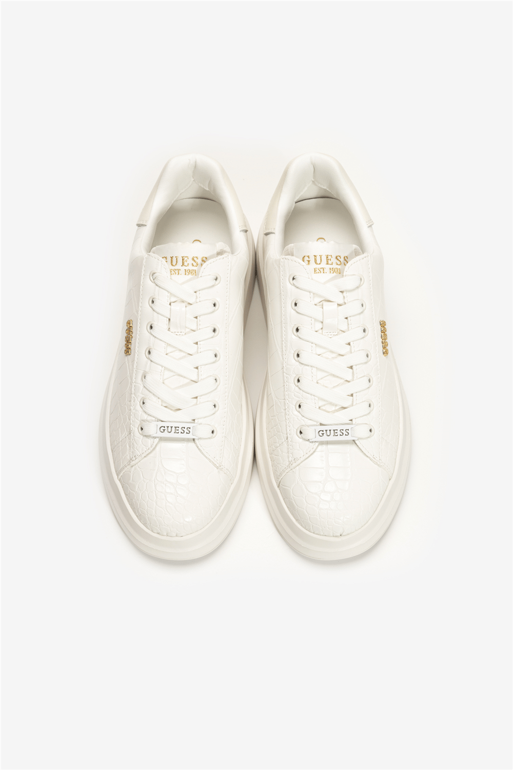 Guess Elba Erkek Deri Sneaker Beyaz