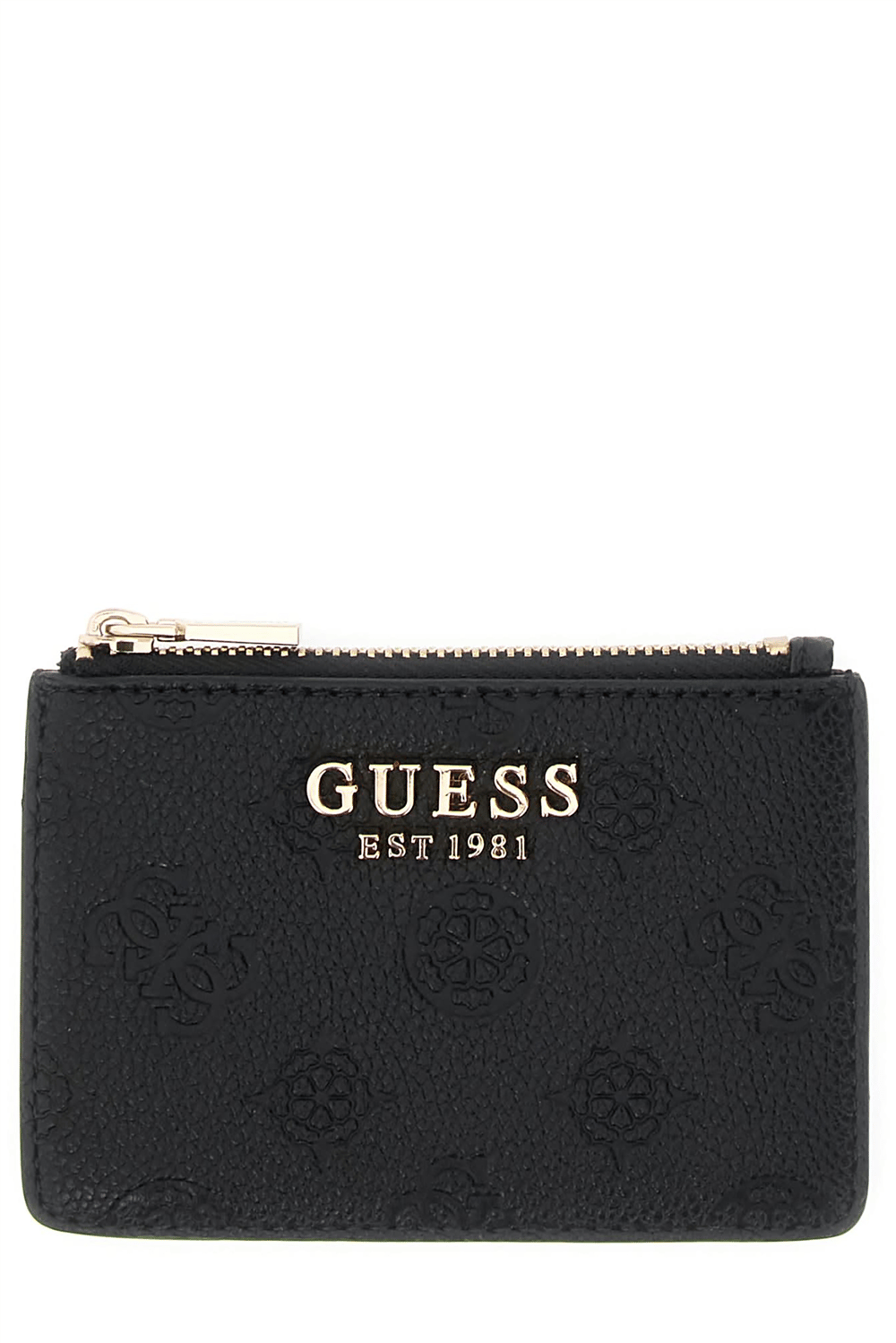 Guess Ella Logo Logo Kadın Kartlık Siyah