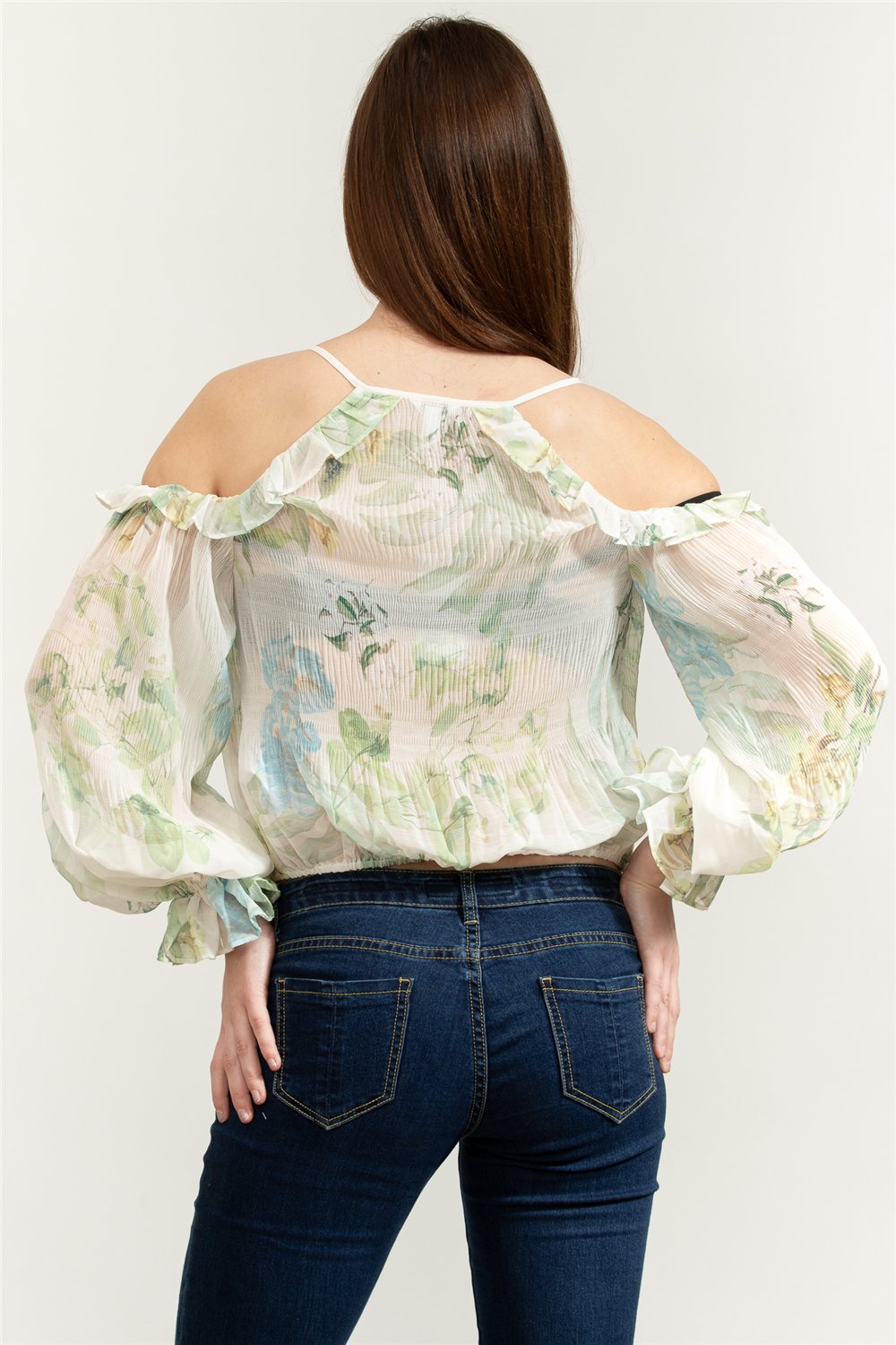 Guess  Emily Kadın Peplum Bluz Çok Renkli