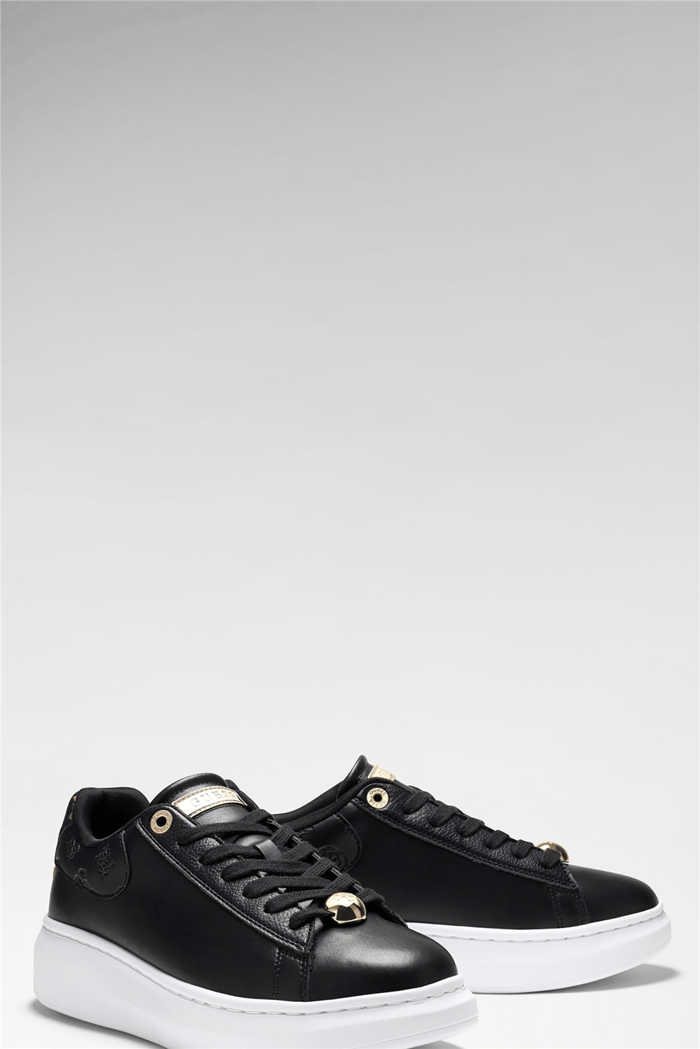Guess Fireup Kadın Deri Sneaker Siyah