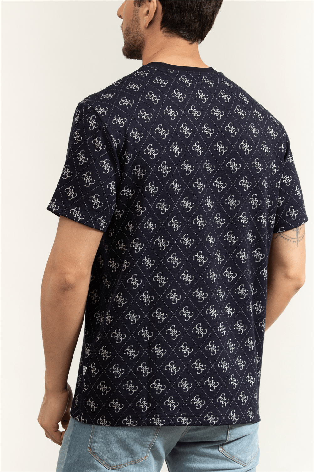 Guess Jacquard Erkek Triko