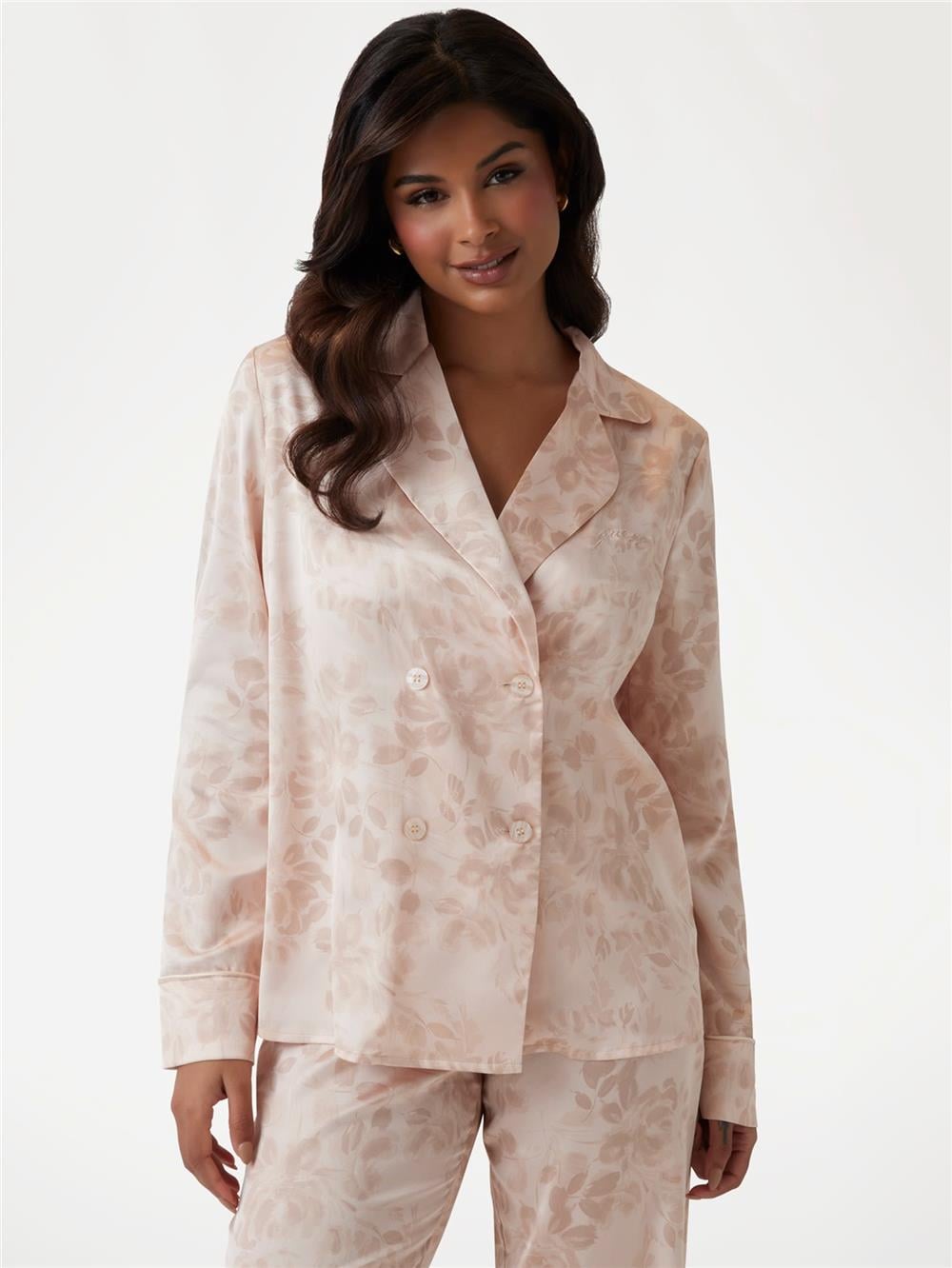 Guess Louise Kadın Pijama Seti Pembe
