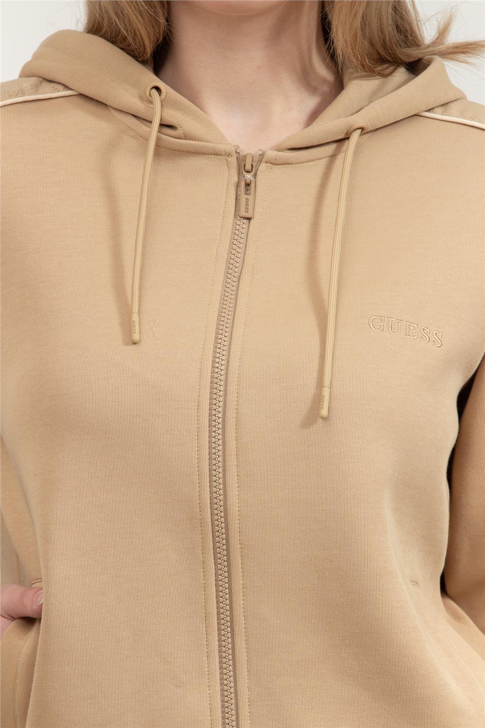 Guess Maryella Kadın Aktif Fermuarlı Sweatshirt